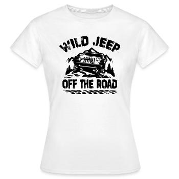 WILD JEEP - T-shirt Femme - blanc - Devant - AI Model Female 172 dark (172cm)