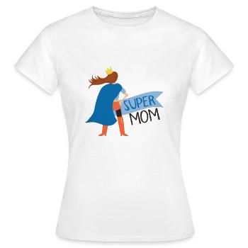 Super maman - T-shirt Femme - blanc - Devant - AI Model Female 172 dark (172cm)