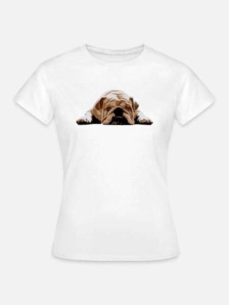 English bulldog - Frauen T-Shirt - Weiß
