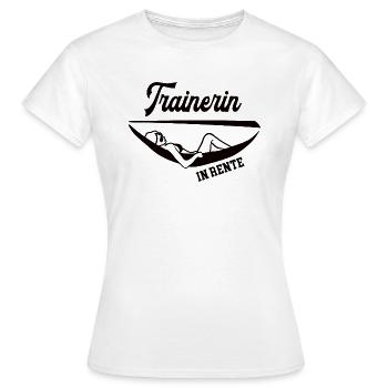 Trainerin Rentnerin Rente Ruhestand Abschied Danke - Frauen T-Shirt - Weiß - Vorne - AI Model Female 172 dark (172cm)
