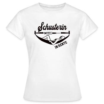 Schusterin in Rente Rentenbeginn Schusterei Frau - Frauen T-Shirt - Weiß - Vorne - AI Model Female 172 dark (172cm)