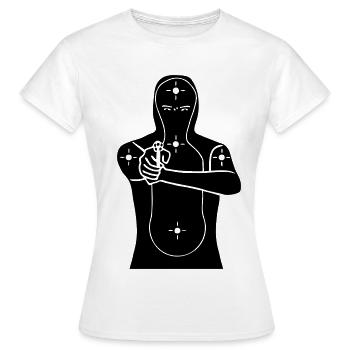 target - Women's T-Shirt - white - Front - AI Model Female 172 dark (172cm)