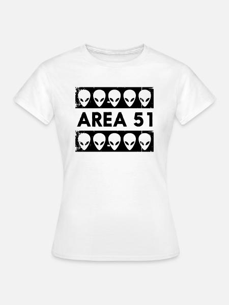 AREA 51 - Frauen T-Shirt - Weiß