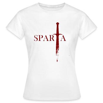 Sparta - Frauen T-Shirt - Weiß - Vorne - AI Model Female 172 dark (172cm)