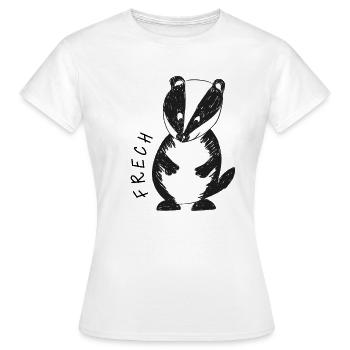 Frechdachs - Frauen T-Shirt - Weiß - Vorne - AI Model Female 172 dark (172cm)
