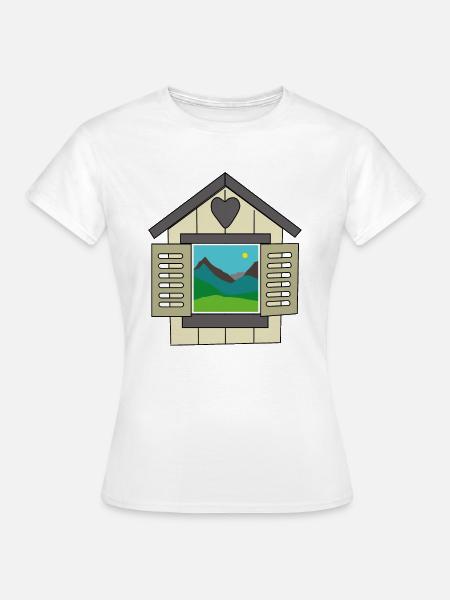 Fenster der Welt - Frauen T-Shirt - Weiß