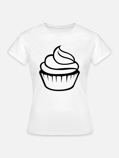 cupcake - Frauen T-Shirt - Weiß