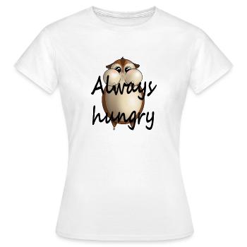 Hamster toujours affamé - T-shirt Femme - blanc - Devant - AI Model Female 172 dark (172cm)