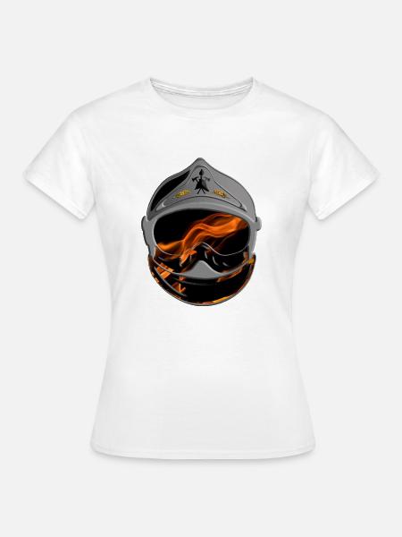 Helm Feuerwehrleute Feuerwehrleute von Frankreich - Frauen T-Shirt - Weiß