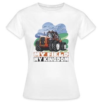 Mein Feld, mein Reich - Frauen T-Shirt - Weiß - Vorne - AI Model Female 172 dark (172cm)