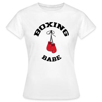je peux pas j'ai BOXE BEST-SELLER 🌟🌟 - T-shirt Femme - blanc - Devant - AI Model Female 172 dark (172cm)