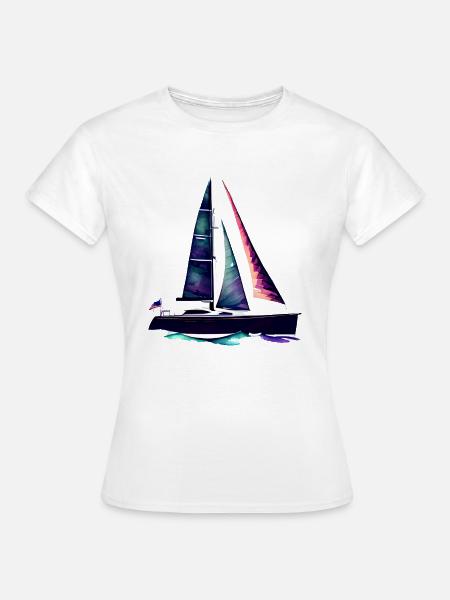 Segelboot Segler Segelsport Segelschiff Segeln - Frauen T-Shirt - Weiß