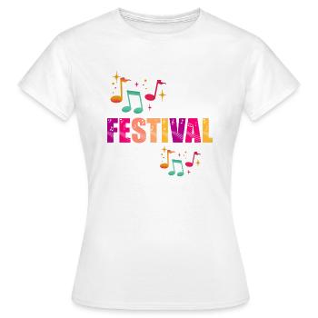 Sommerfest - Frauen T-Shirt - Weiß - Vorne - AI Model Female 172 dark (172cm)