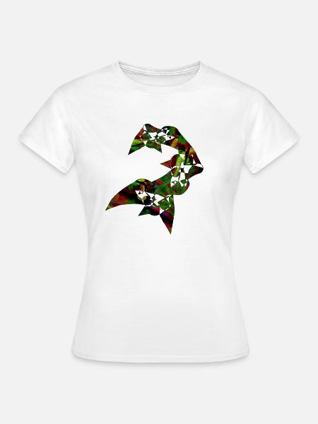 abstraktes Muster - Frauen T-Shirt - Weiß