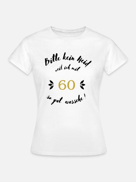 60er Schwarz - Frauen T-Shirt - Weiß