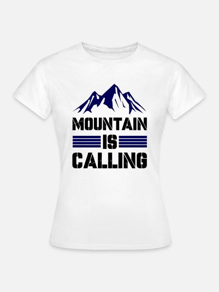 mountain adventure is calling - Frauen T-Shirt - Weiß