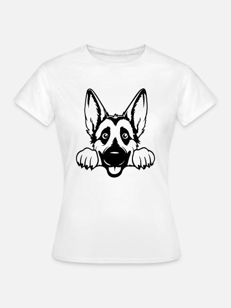 Deutsche Schäferhund - Frauen T-Shirt - Weiß