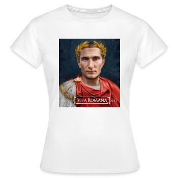 Le jeune César Gaius Julius - T-shirt Femme - blanc - Devant - AI Model Female 172 dark (172cm)