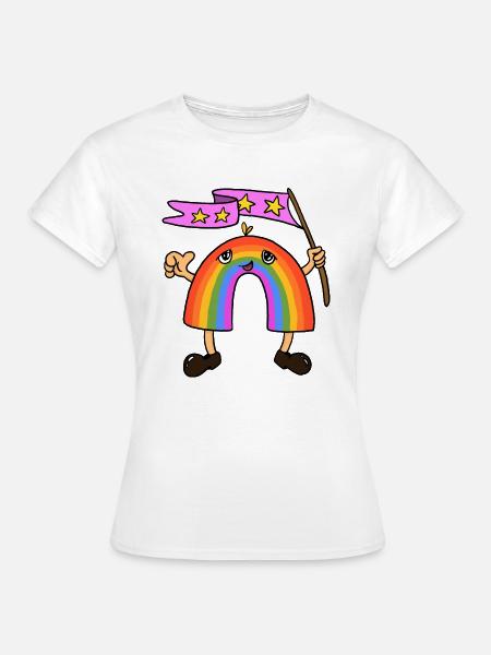 Regenbogen - Frauen T-Shirt - Weiß