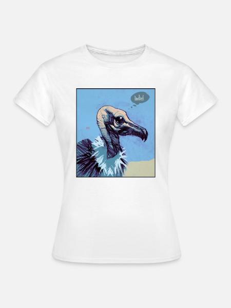 Geier in der Wüste - Frauen T-Shirt - Weiß