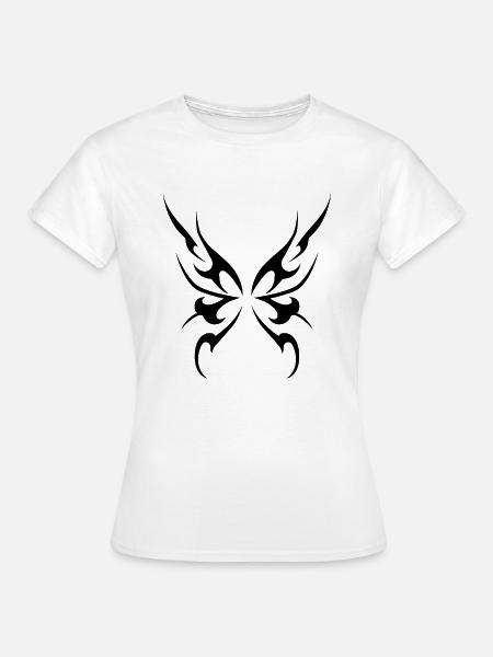 Neo-Stammes-Schmetterling - Frauen T-Shirt - Weiß