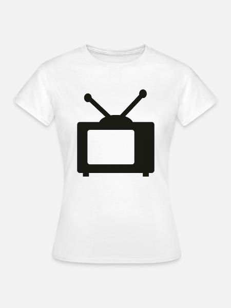fernseh - Frauen T-Shirt - Weiß