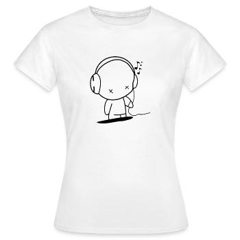 I love music Musik Design - Frauen T-Shirt - Weiß - Vorne - AI Model Female 172 dark (172cm)