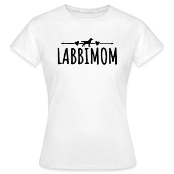 Labrador Hund - Frauen T-Shirt - Weiß - Vorne - AI Model Female 172 dark (172cm)