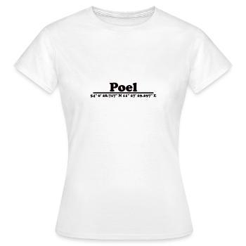Poel - T-shirt Femme - blanc - Devant - AI Model Female 172 dark (172cm)
