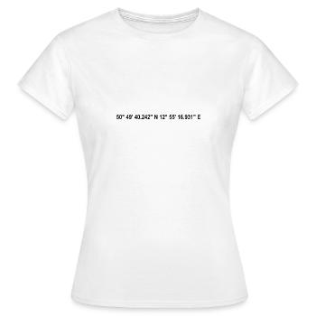 Chemnitz Coordinates - Women's T-Shirt - white - Front - AI Model Female 172 dark (172cm)