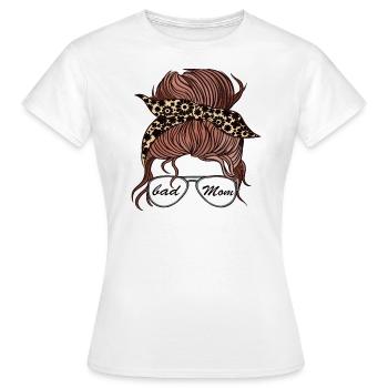 Bad mom - Frauen T-Shirt - Weiß - Vorne - AI Model Female 172 dark (172cm)