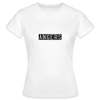 Angers Airport Sign - Women's T-Shirt - white - Front - AI Model Female 172 dark (172cm)
