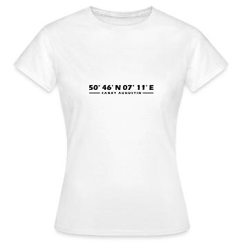 Sankt Augustin Koordinaten - Frauen T-Shirt - Weiß - Vorne - AI Model Female 172 dark (172cm)
