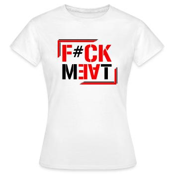 F#CK VIANDE - T-shirt Femme - blanc - Devant - AI Model Female 172 dark (172cm)