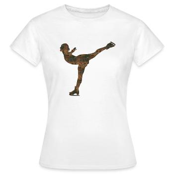 Rost Eiskunstlauf - Frauen T-Shirt - Weiß - Vorne - AI Model Female 172 dark (172cm)