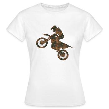 Rost Motocross - Frauen T-Shirt - Weiß - Vorne - AI Model Female 172 dark (172cm)