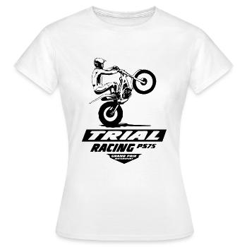 Trial - Trialsport - Moto Trial - Motorcycle Trial - Women's T-Shirt - white - Front - AI Model Female 172 dark (172cm)