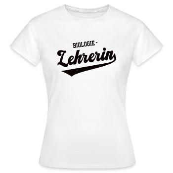 Lehrerin Biologie Bio Biologielehrerin Biolehrerin - Frauen T-Shirt - Weiß - Vorne - AI Model Female 172 dark (172cm)
