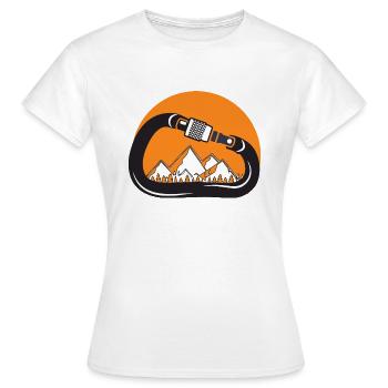 Rock Climbing - T-shirt Femme - blanc - Devant - AI Model Female 172 dark (172cm)