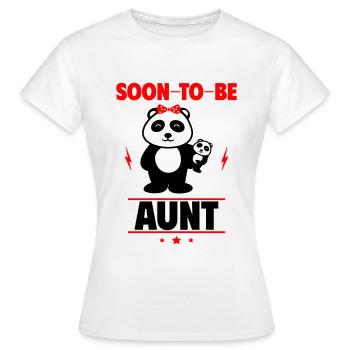 Bientôt tante - Prête pour les aventures de tante ! - T-shirt Femme - blanc - Devant - AI Model Female 172 dark (172cm)