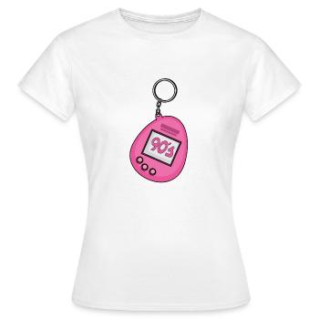 Vintage - Zurück in die 90er Jahre - Frauen T-Shirt - Weiß - Vorne - AI Model Female 172 dark (172cm)