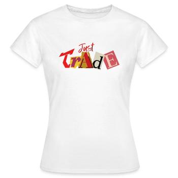 Commerce équitable 2023 - T-shirt Femme - blanc - Devant - AI Model Female 172 dark (172cm)