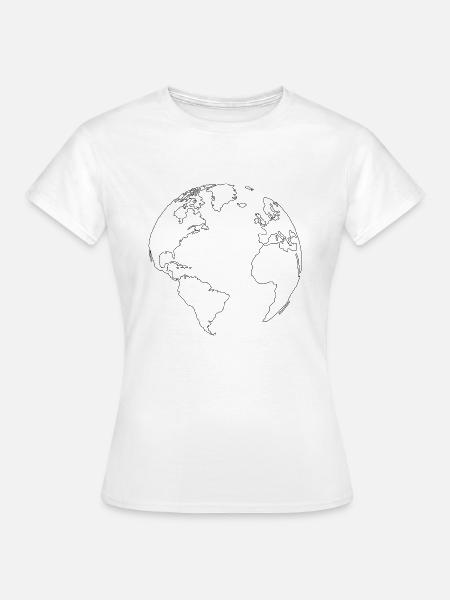 Welt - Frauen T-Shirt - Weiß