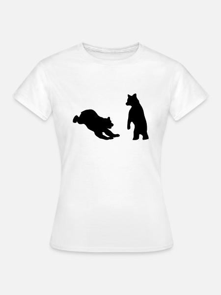 bären, bärenjunge, bär - Frauen T-Shirt - Weiß
