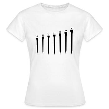 des clous pour les sabots des chevaux_c1_ - T-shirt Femme - blanc - Devant - AI Model Female 172 dark (172cm)