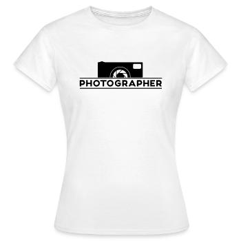 Photographer - Frauen T-Shirt - Weiß - Vorne - AI Model Female 172 dark (172cm)
