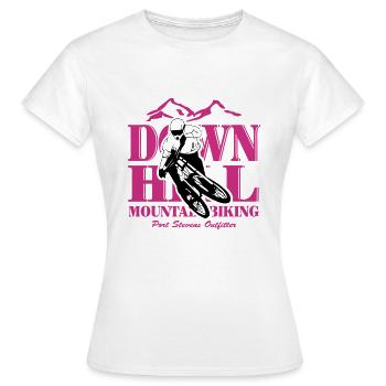 Downhill - Mountainbiking - T-shirt Femme - blanc - Devant - AI Model Female 172 dark (172cm)