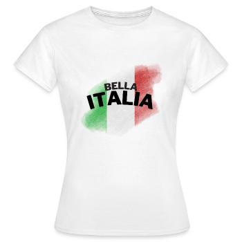 Bella Italia - Frauen T-Shirt - Weiß - Vorne - AI Model Female 172 dark (172cm)