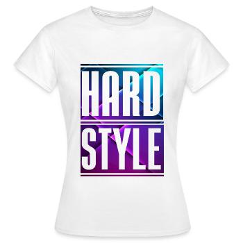 Hardstyle - T-shirt Femme - blanc - Devant - AI Model Female 172 dark (172cm)