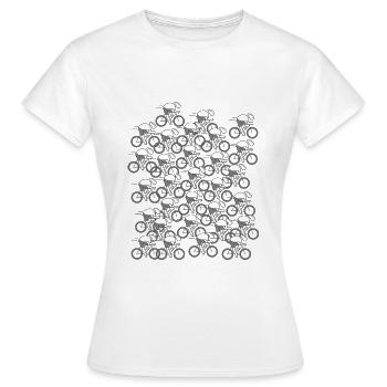 vélo vélos velo velos cycliste cyclisme club - T-shirt Femme - blanc - Devant - AI Model Female 172 dark (172cm)